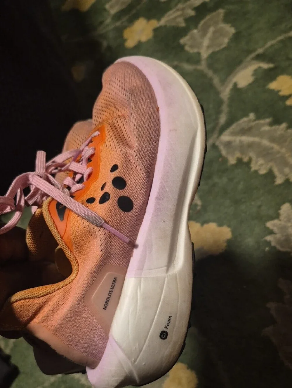 Craft Women's Pink and Orange Athletic Running Shoes